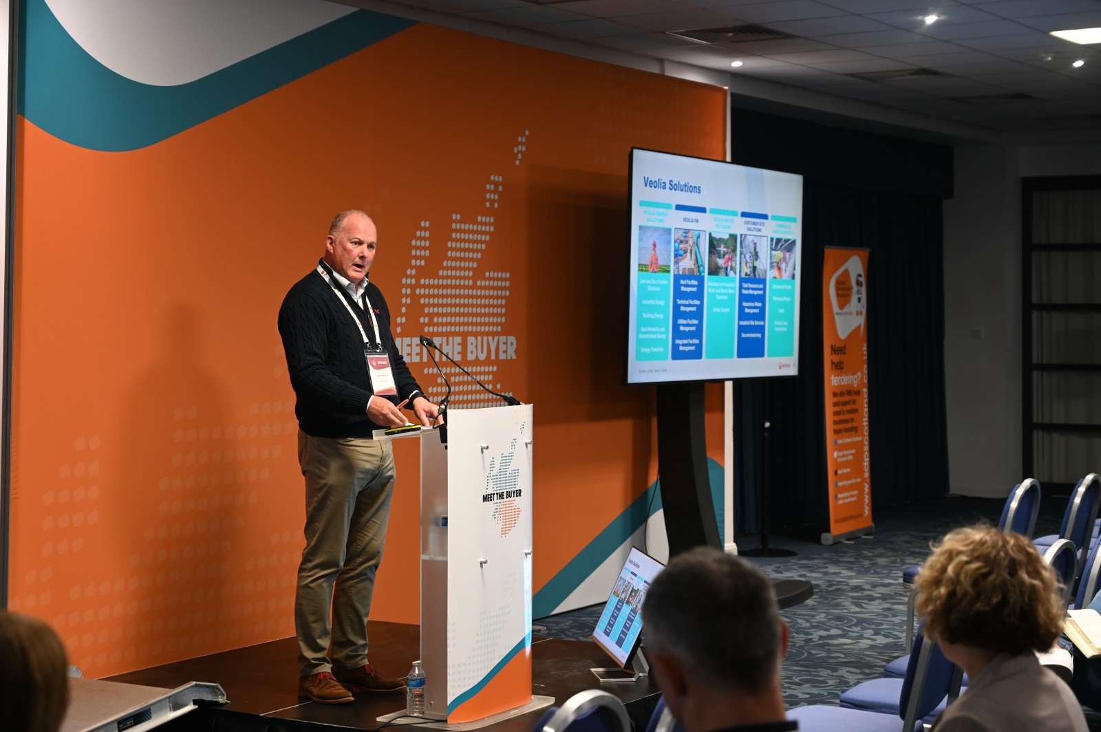 Stewart Mckenzie, Business Development Lead Veolia UK, Meet the Buyer National 2025, pictures all copyright of Tom Duffin