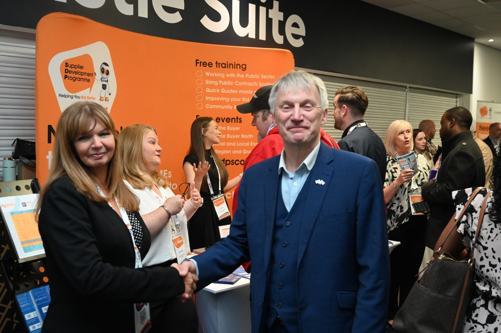 Gillian Cameron, SDP Programme Manager and Ivan McKee, Meet the Buyer National 2025, pictures all copyright of Tom Duffin