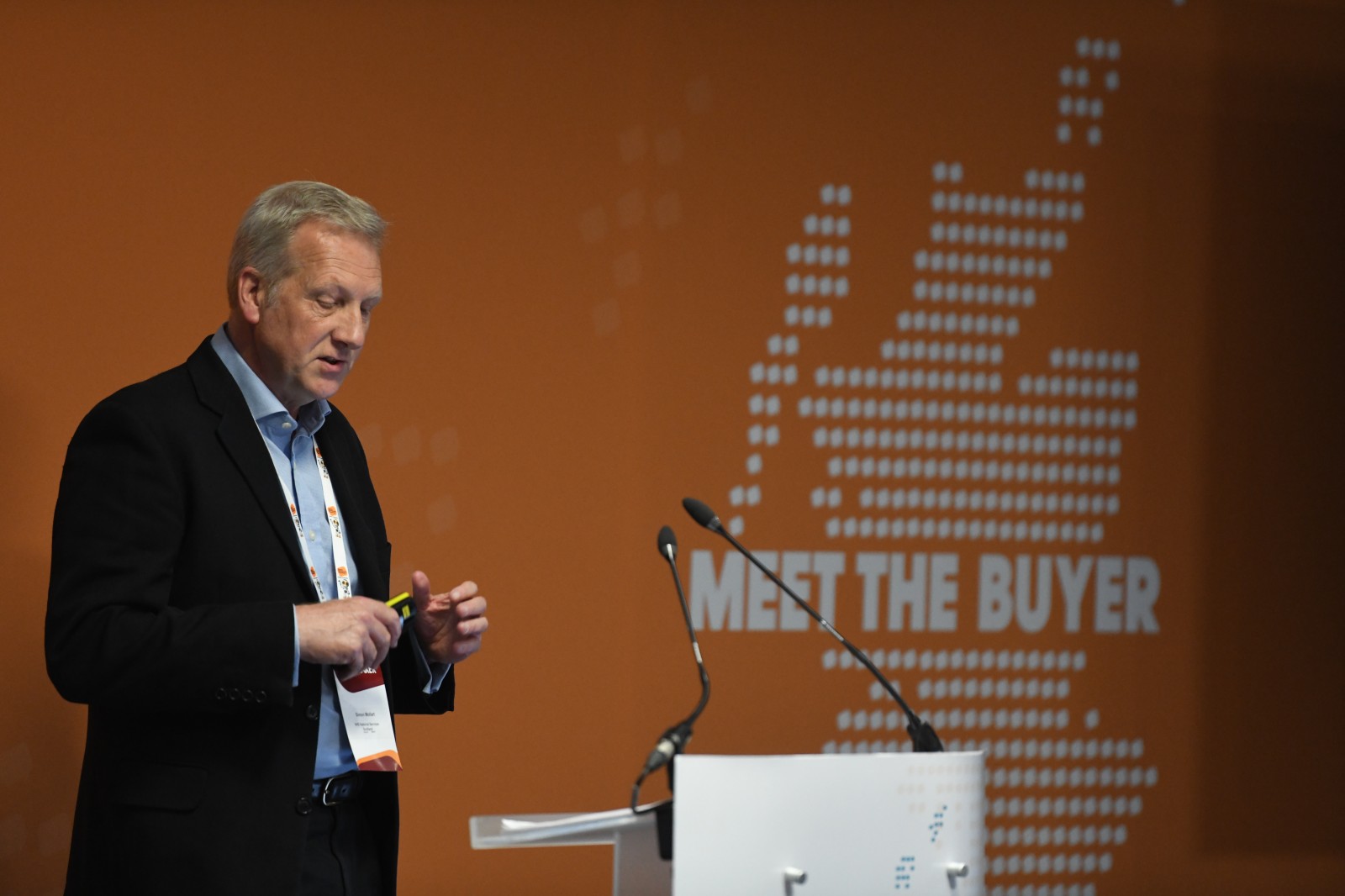 Simon Mollart, Head of Strategic Sourcing & Commercial NHS NSS, Meet the Buyer National 2025, pictures all copyright of Tom Duffin