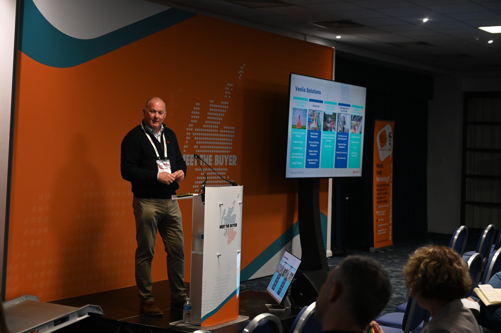 Stewart Mckenzie, Business Development Lead Veolia UK, Meet the Buyer National 2025, pictures all copyright of Tom Duffin