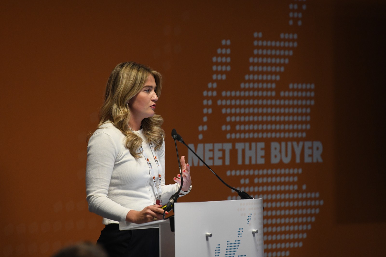 Hannah Beveridge, Hydrogen Sales and Marketing Manager Hydrasun, Meet the Buyer National 2025, pictures all copyright of Tom Duffin