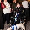 Delegate and assistance dog at Meet the Buyer 2026
