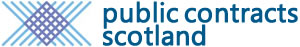 The logo for Public Contracts Scotland