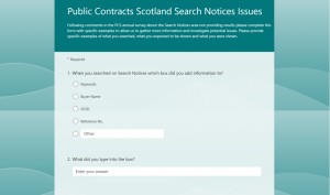 PCS Search Notices Survey