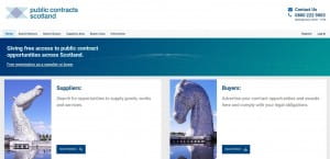 The new front page of the PCS website