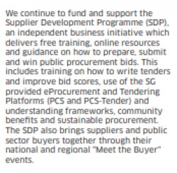 Scottish Government supports the Supplier Development Programme