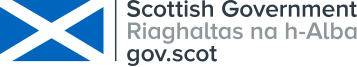 The Scottish Government's logo with gov.scot website address